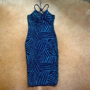 Blue sparkly dress